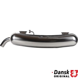 Exhaust rear, with one Ø57 mm tail pipe. Made of polished stainless steel