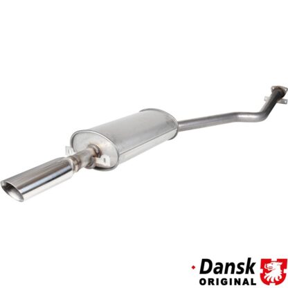 Exhaust rear, Sport, with one oval 93x70 mm tail pipe. Made of stainless steel, tail pipe polished. With TÜV/EEC approval for 2.5 L engine