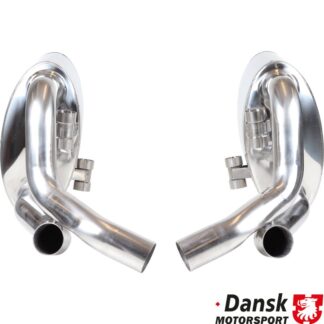Exhaust set rear, Sport, "Super Sound". Made of polished stainless steel