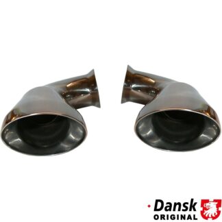 Bypass tail pipe set, left/right. Replaces the rear exhausts. Made of stainless steel