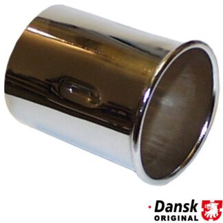Exhaust tip. Fits Ø60 mm tail pipe. Made of chromed steel