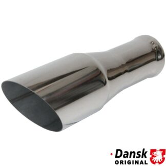 Tail pipe, Ø102 mm. Made of polished stainless steel