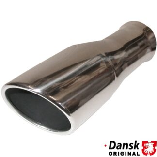 Tail pipe, Ø100 mm. Made of polished stainless steel