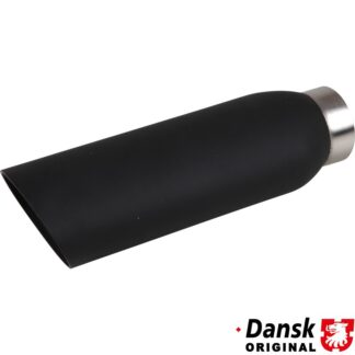 Tail pipe. Made of matt black powder-coated stainless steel