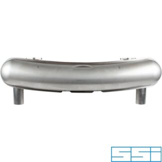 Exhaust rear, Racing, with two Ø63.5 mm tail pipes. With bolt on inlet flanges