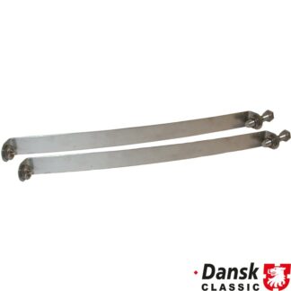 Exhaust metal band set for cup-pipe, 2 pieces, stainless steel