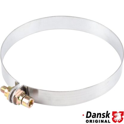 Exhaust metal band, 598 mm, left, stainless steel