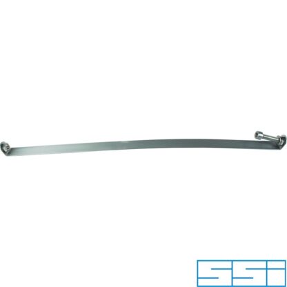 Exhaust metal band, 598 mm, left, stainless steel