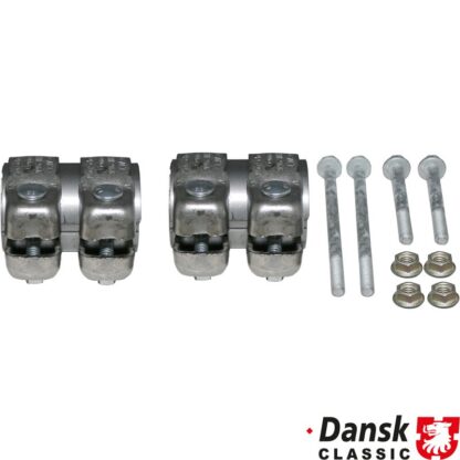 Mounting kit for exhaust rear. The kit includes clamps, nuts and bolts