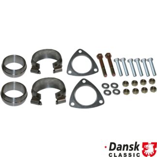 Mounting kit for cross over pipe set. The kit includes clamps, gaskets, nuts and bolts