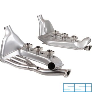 Heat exchanger, Ø41 mm outside inlet tubing, left/right. Made of stainless steel. IMPORTANT: Major modification needed on engine tin ware when installing on 3,2 l engines.