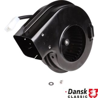 Blower motor with steel housing for heater