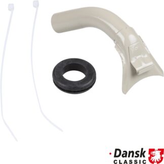 Defrosting nozzle with rubber ring and clamp, rear, left