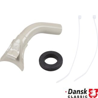Defrosting nozzle with rubber ring and clamp, rear, right