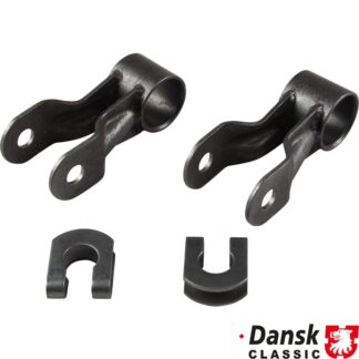 Fork and clip set for anti roll bar, front, left/right (4 pieces)