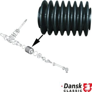 Steering gear protection boot, left/right