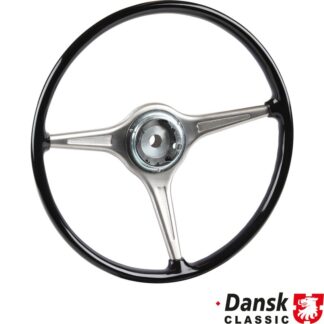 Steering wheel, black, Ø420 mm (16.5"), without horn button