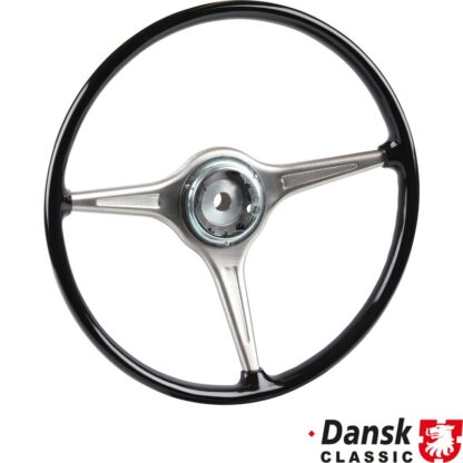 Steering wheel, black, Ø420 mm (16.5"), without horn button