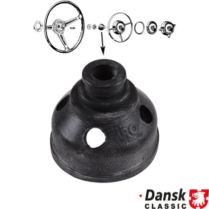 Steering wheel horn button rubber cap