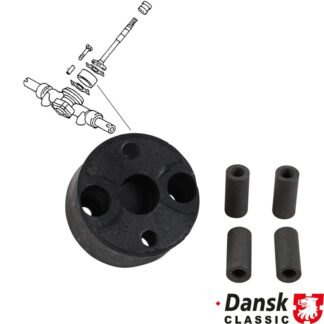 Steering rack coupling, rubber