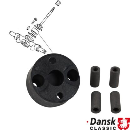 Steering rack coupling, rubber