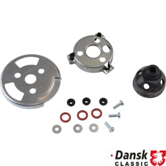 Mounting kit for steering wheel horn, complete