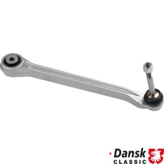 Track control arm with bushing and ball joint, rear, lower, left/right. Made of aluminium