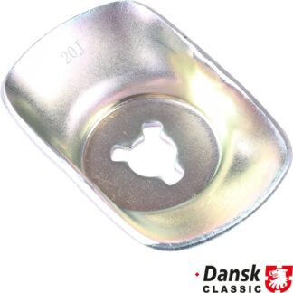 Stop plate for shock absorber, rear