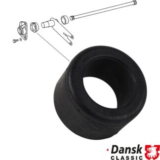 Rubber sleeve for torsion bar