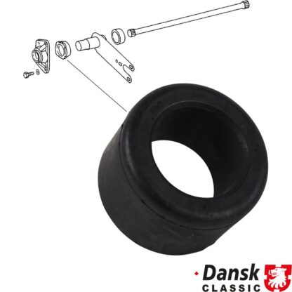 Rubber sleeve for torsion bar