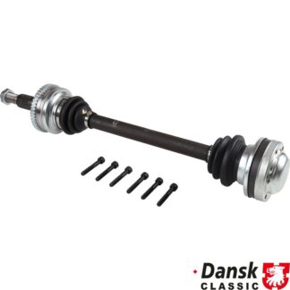 Drive shaft, complete with boots and bolts, rear