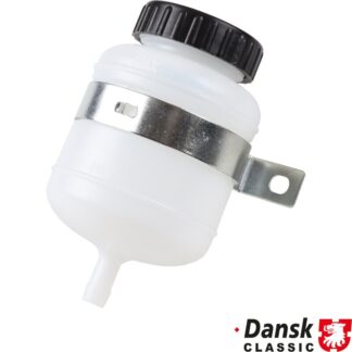 Brake fluid reservoir with black cap