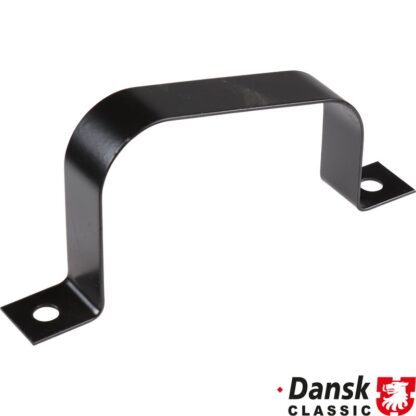 Retaining strap for brake fluid reservoir, metal, black