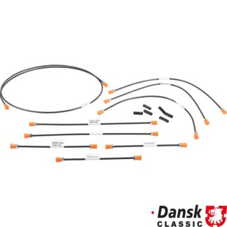 Brake line kit, 1 circuit brake system (not for models with brake booster). With 9 lines for 1 vehicle
