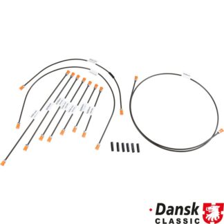 Brake line kit, 2 circuit brake system (not for models with brake booster). With 10 lines for 1 vehicle