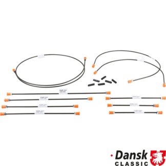 Brake line kit, 2 circuit brake system (not for models with brake booster). With 10 lines for 1 vehicle