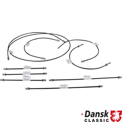 Brake line kit, 2 circuit brake system. With 9 lines for 1 vehicle. Must be hand formed. RHD