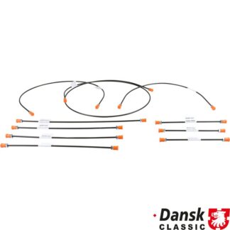 Brake line kit, 1 circuit brake system. With 10 lines for 1 vehicle. RHD