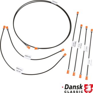Brake line kit, 1 circuit brake system. With 7 lines for 1 vehicle