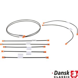 Brake line kit, 1 circuit brake system. With 8 lines for 1 vehicle