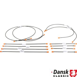 Brake line kit. With 12 lines for 1 vehicle. Must be bended for correct fitting prior to installation