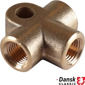 T-piece brake fluid distributor, 3-way