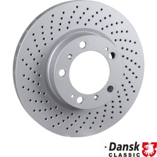 Brake disc, front, ventilated, left, 318x28 mm, coated