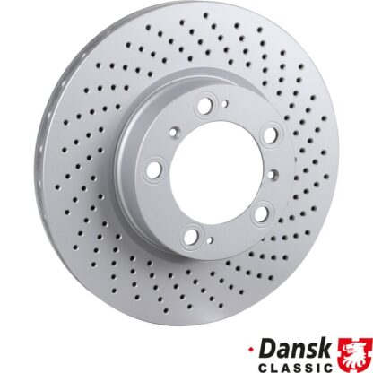 Brake disc, front, ventilated, right, 318x28 mm, coated
