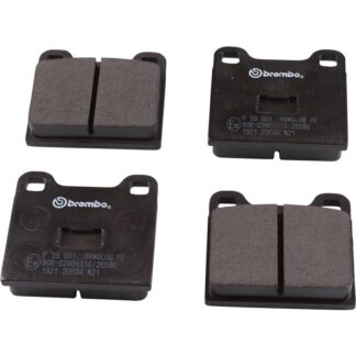 Brake pad set, front/rear, 15.0 mm