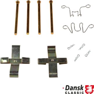 Brake pad hardware kit, rear
