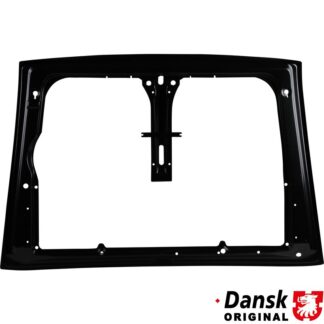 Inside frame for engine hood, rear. When using glass fibre skin with ducktail