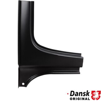 Rear window corner, lower, left