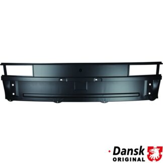 Rear cross panel with cut outs for tail lights