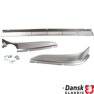 Rear bumper lower valance kit, polished